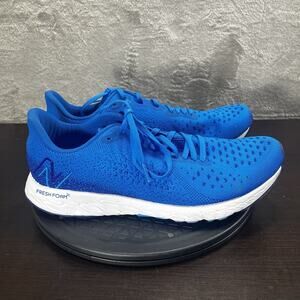 New Balance Mens Size 12D Fresh Foam X Tempo v2 Blue Lace Up Athletic Shoes